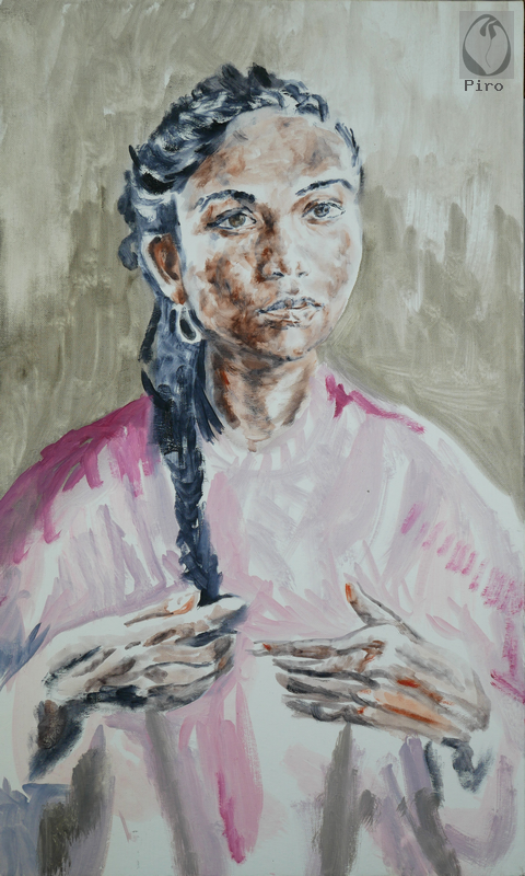 oil on canvas - olio su tela di Piro
